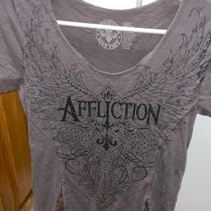 Womens Affliction vintage t shirt size large